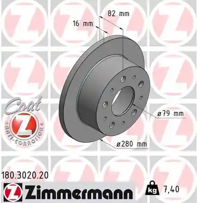 ZIMMERMANN 180.3020.20 ZIMMERMANN 180.3020.20