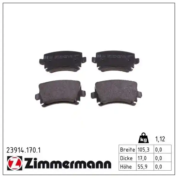 ZIMMERMANN 23914.170.1 ZIMMERMANN 23914.170.1